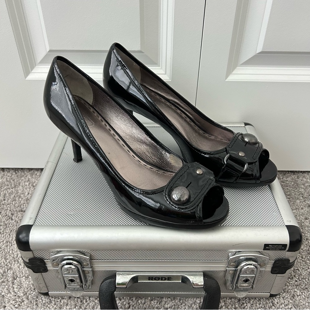 Coach Black‎ Patent Leather Heels